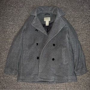 L.L. Bean Pea Coat - Gray - Women’s Medium